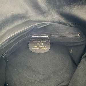 Black Brazilian Leather Pochette